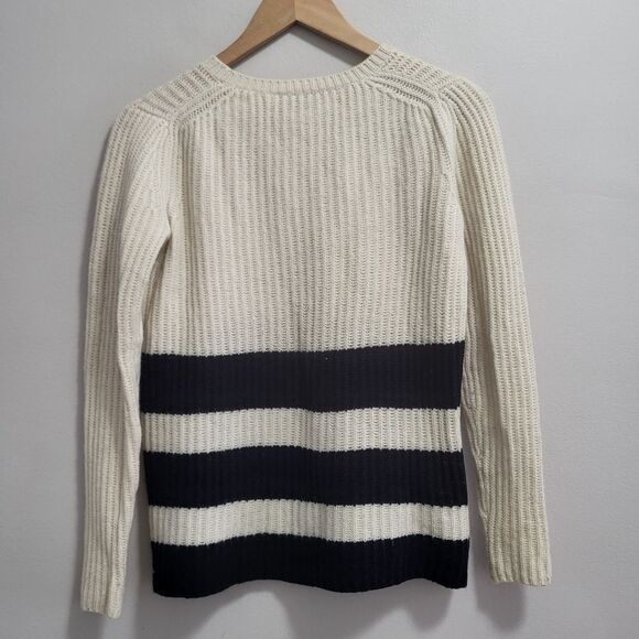 Vince Wool Cashmere Knit Minimalist Quiet Luxury Striped Sweater Size XS - Picture 4 of 7